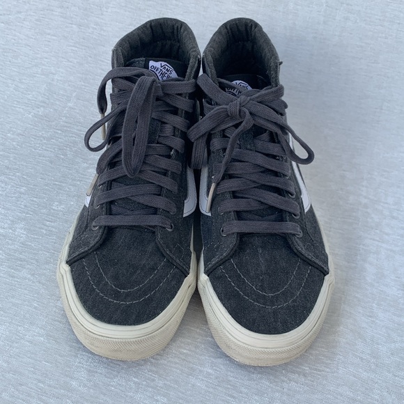 Vans Sk8-Hi Gray Overwashed Sneakers - Picture 3 of 11